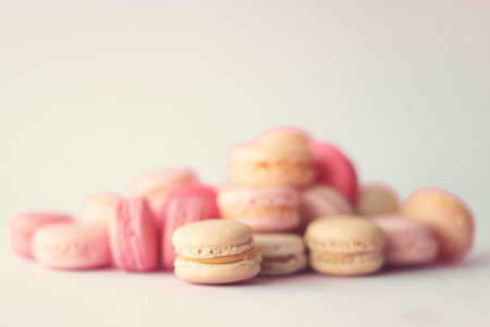 Stack of macaroonsの写真素材