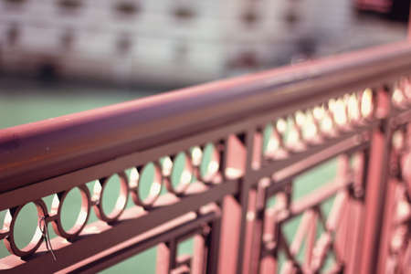 Bridge over the Chicago Riverの写真素材