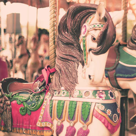 Vintage Carousel Horseの写真素材
