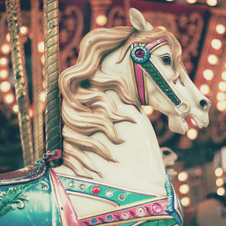Vintage Carousel Horseの写真素材