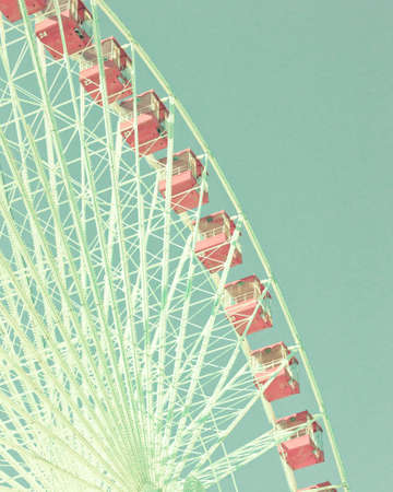 Vintage ferris wheelの写真素材