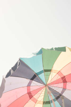 Beach parasol in Californiaの写真素材