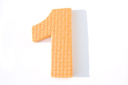 Numeric figures the number oneの写真素材