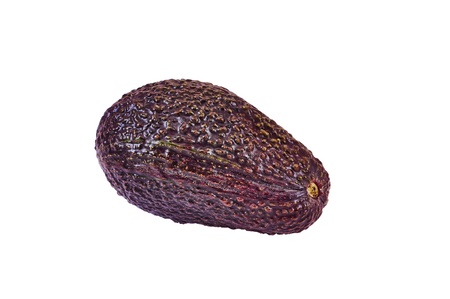 cut up avocado on pure white background.の写真素材