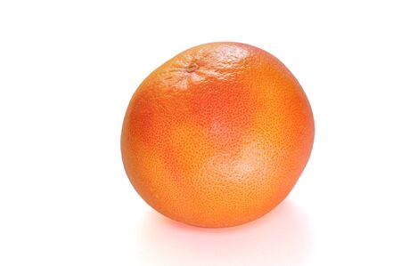 Fresh grapefruit on white backgroundの写真素材
