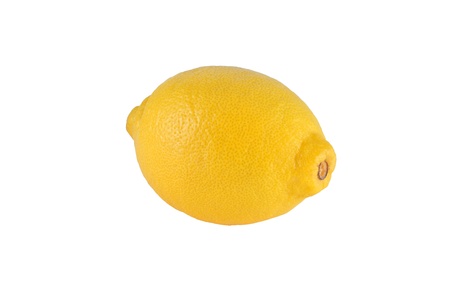 Whole lemon isolated on a white background.の写真素材