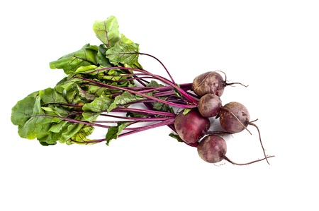 Fresh red Beet on a white backgroundの写真素材