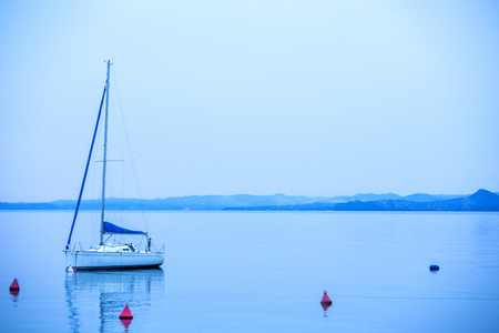 Lake Garda on a spring dayの写真素材
