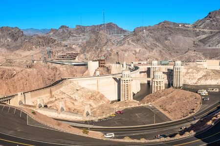 View of the  Dam in Nevada, USAの写真素材