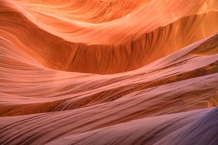 Antelope Canyon lights and rocks arizona usaの写真素材