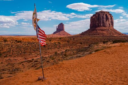 Landscape of Monument valley. Navajo tribal park, USA.の写真素材