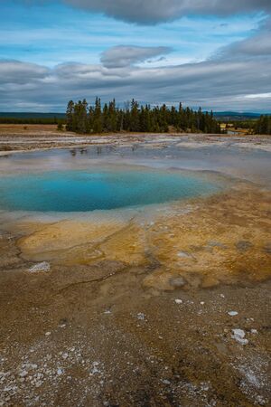 Yellowstone National Park, Wyoming. Prismatic spring.