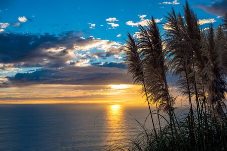 Sunset over the North Pacific.の写真素材