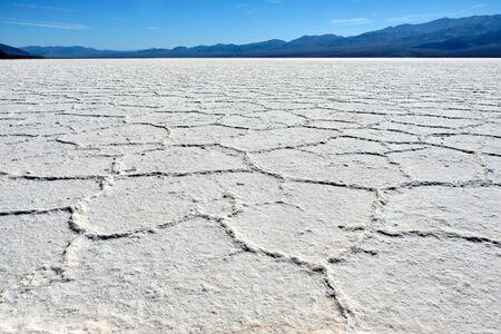 Badwater Basin in Death Valley, California, USAの写真素材