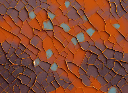 Background rusty painted metal surface. of metal rusty texture.AIの素材