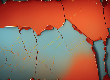 Background rusty painted metal surface. of metal rusty texture.AIの素材