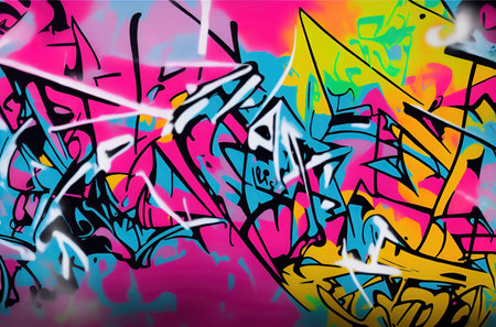 Abstract bright colorful background. Selective, soft focus. AIの素材