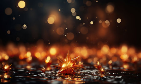 Abstract blurred background with light effects. Selective soft focus.の素材