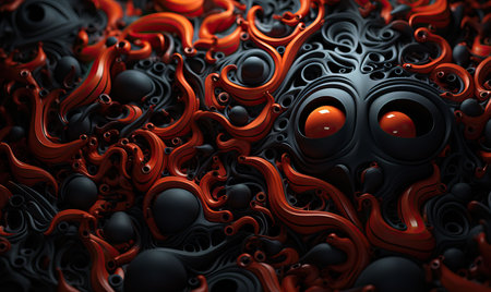 Creative dark background with a pronounced structure.の素材