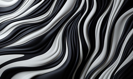 Abstract background, black and white stripes of Zebra. Selective soft focus.の素材
