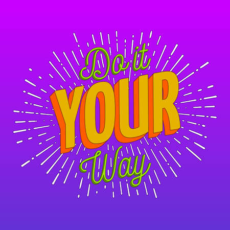 Do It Your Wayのイラスト素材