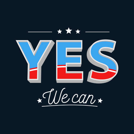 Yes We Canのイラスト素材