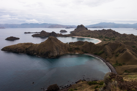 Beautiful Padar Island in Labuan Bajo, Flores Indonesiaの写真素材