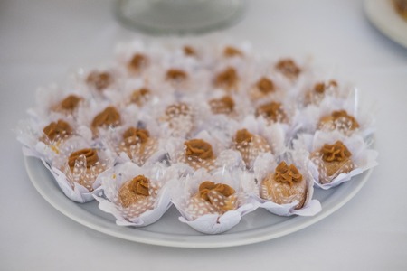 Brigadeiro Bonbon desert for kids party - Rio de Janeiro, Brazilの写真素材