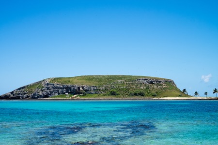 Beautiful crystal clear water in Abrolhos archipelago, south of Bahia, Brazilの写真素材