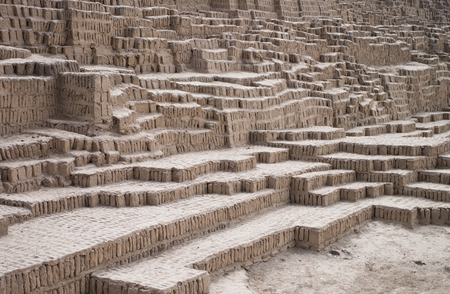 Details of a Inca ruin texture background, Lima, Peruの写真素材