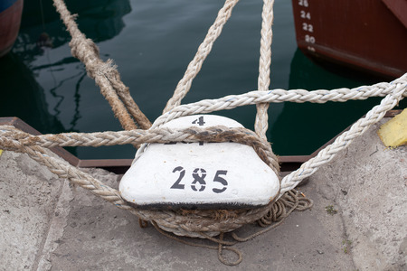Picture of an Old Vintage Naval Ropeの写真素材