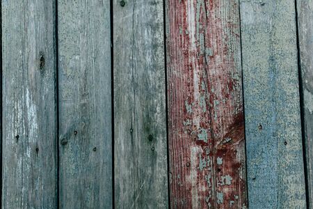Wood texture. background old panels. Abstract background, empty template. Painted color plankの写真素材