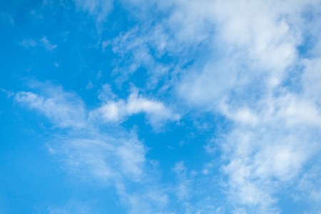 blue sky background summer time horizontal imageの写真素材