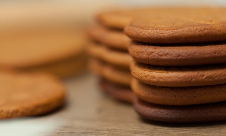 gingerbread cookies close up background horizontal imageの写真素材