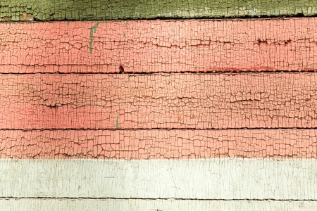 Texture wooden background of old wooden painted texture surface with peeling paint.の写真素材