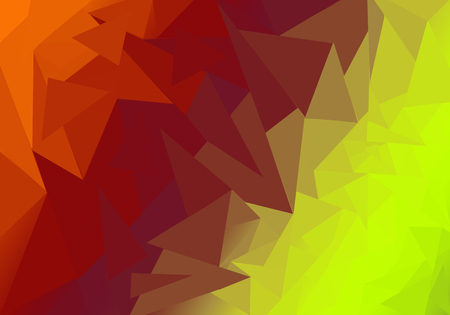 Multicolor polygonal illustration, which consist of triangles. Geometric background in Origami style with gradient. Triangular design for your business. Rainbow, spectrum image.の写真素材