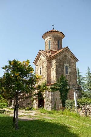 Georgia, Martvili 01 September 2018 Monastery is a Georgian monastic complex. Martvili-Chkondidi Cathedral.のeditorial素材