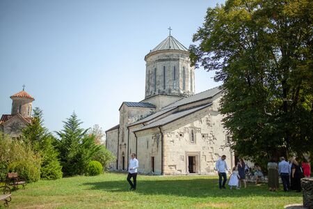 Georgia, Martvili 01 September 2018 Monastery is a Georgian monastic complex. Martvili-Chkondidi Cathedral.のeditorial素材