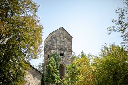 Georgia, Martvili 01 September 2018 Monastery is a Georgian monastic complex. Martvili-Chkondidi Cathedral.のeditorial素材