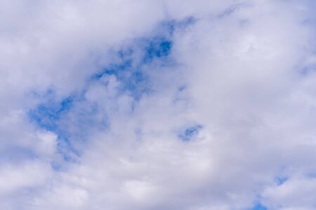 Blue cloud sky background. Nature pattern.  Weather concept