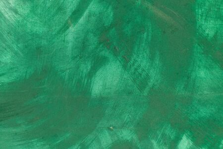 abstract green color painting background close up.の写真素材