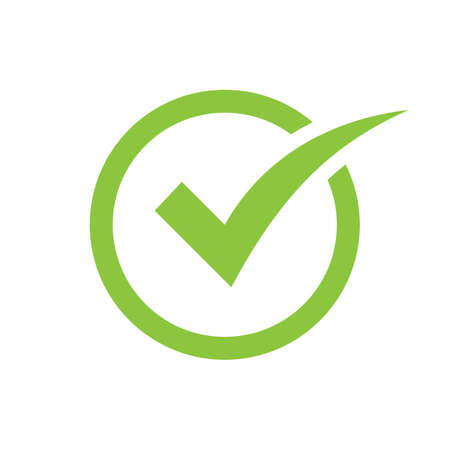 check icon vector. check mark icon. check list button iconのイラスト素材