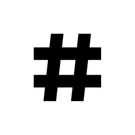 Hashtag icon vector. hashtag symbol