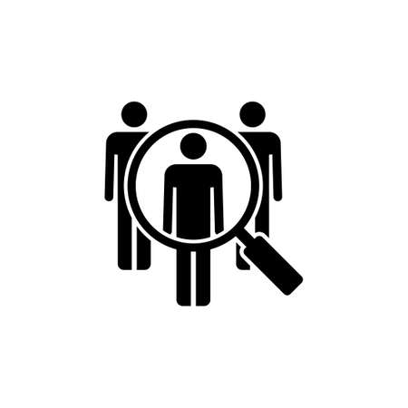 Hiring icon vector. Search job vacancy icon. Human resources concept. Recruitmentのイラスト素材