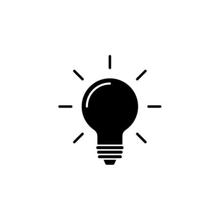 lamp icon vector. Light bulb icon vector. idea symbolのイラスト素材