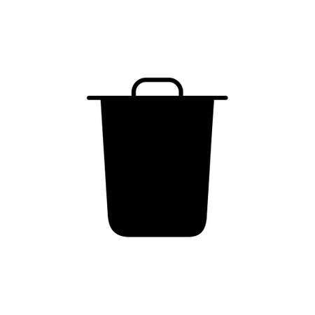 Trash icon vector. trash can icon. delete icon vector. garbageのイラスト素材