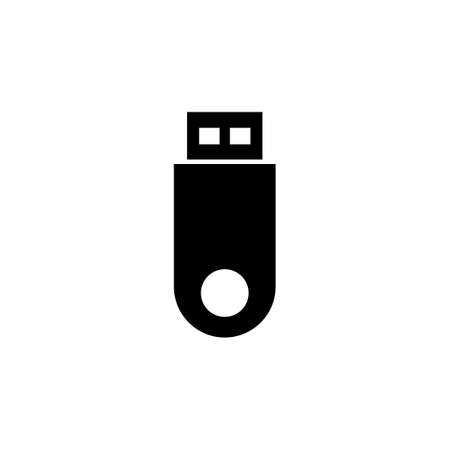 Usb icon vector. Flash disk icon vectorのイラスト素材