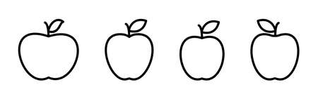 Apple icon vector. Apple vector icon. apple symbols for your web design.のイラスト素材