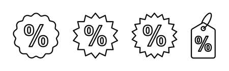 Discount icon vector. Discount tag icon.のイラスト素材