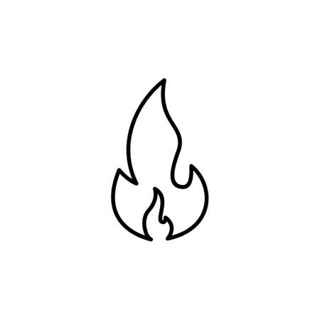 Fire icon vector. fire vector iconのイラスト素材